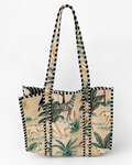 Beige Safari Quilted Cotton Tote