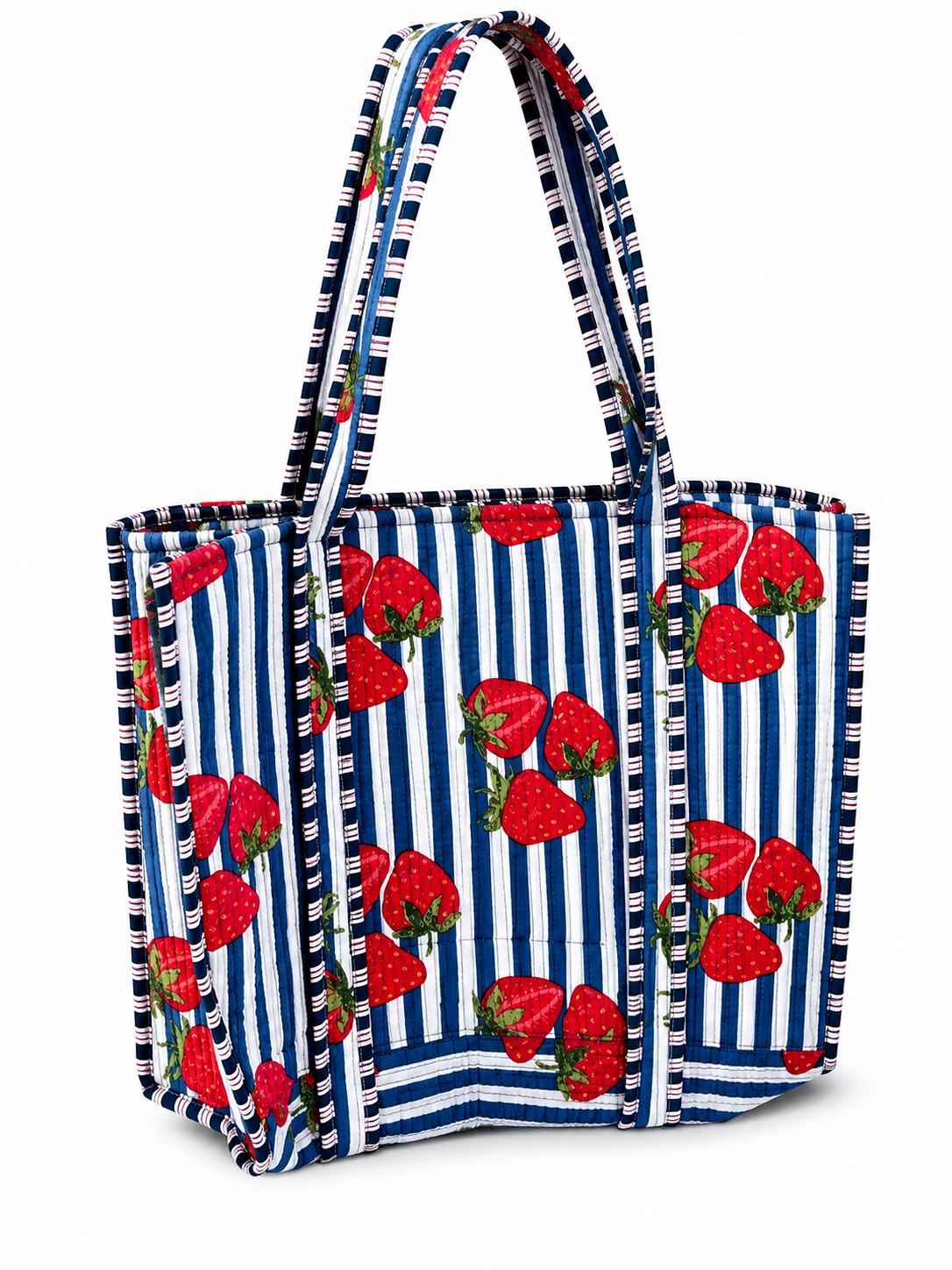 Strawberry Cotton Tote Bag