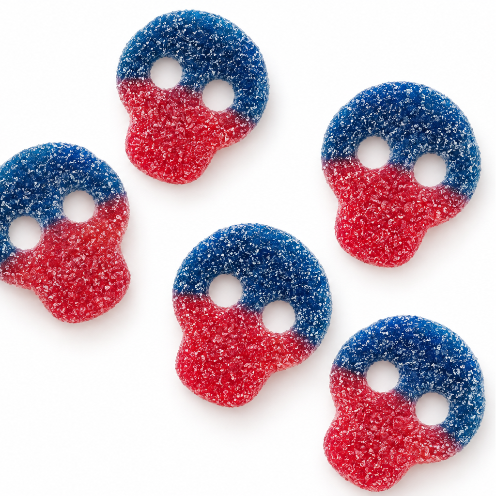 Sour Blueberry & Raspberry Skulls