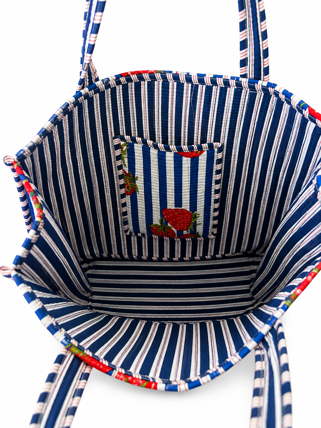 Strawberry Cotton Tote Bag